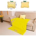 thumbnail image 2 of Juego de manta y almohada de viaje, 3 en 1, adorable almohada de peluche de frutas con manos cálidas en ambos lados., 2 of 5