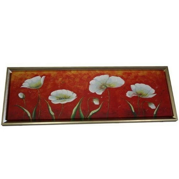 Golden Wood Framed Oil Painting Art Flowers OP2983