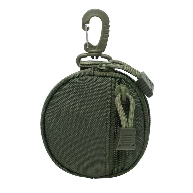 Round zipper pouch keychain sale