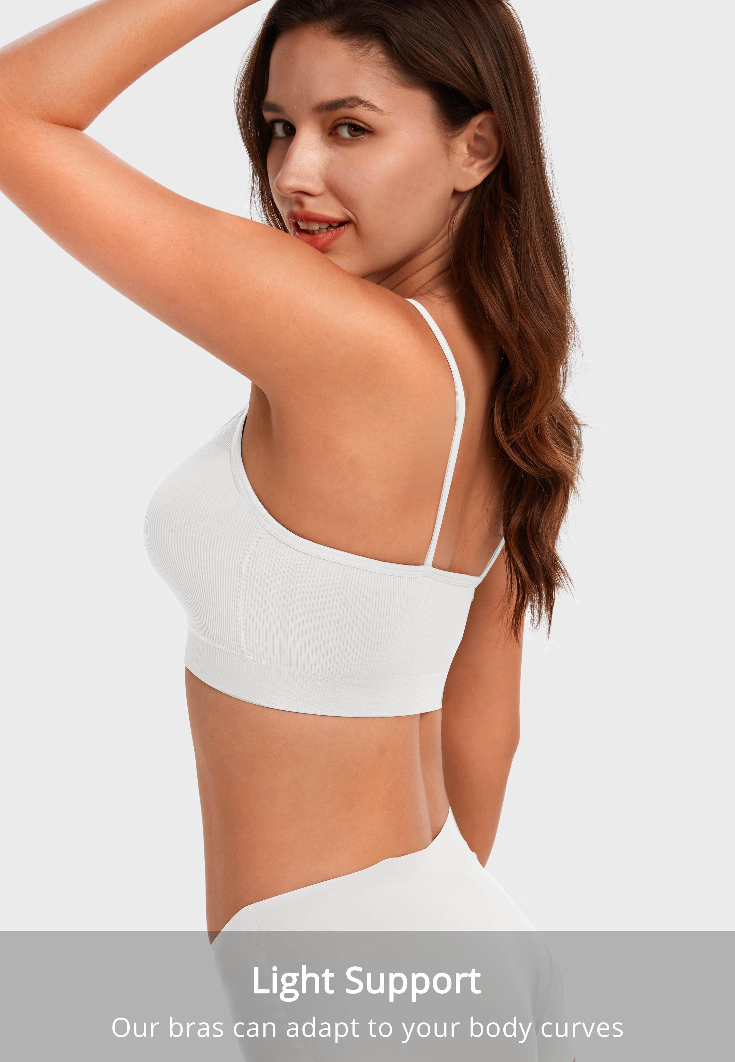 HBlife Women's Seamless Sports Cami Bra 4-Pack photo 3