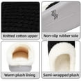 thumbnail image 5 of Somdot Women's Coral Fleece Memory Foam Slippers, Indoor and Outdoor House Shoes, Black, 5 of 6