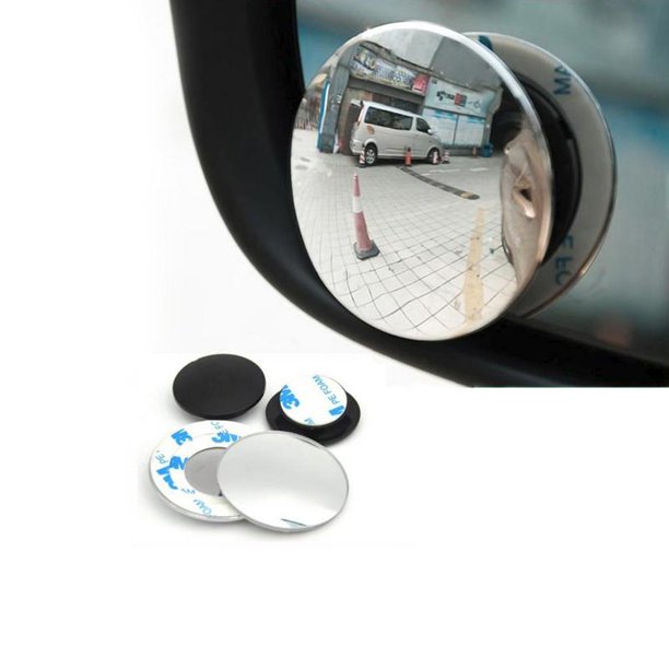 Vehicle Blindspot Mirrors (set of 2) Wide Angle Round StickOn Car
