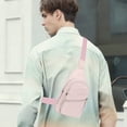 thumbnail image 6 of openpig Small Crossbody Purses Bags for Women Men Travel, Chest Sling Bag Women Casual Cross Body Bag for Woman Sling Backpack, Pink, 6 of 6