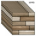 thumbnail image 1 of Oaktree Three-dimensional Tile Stickers PVC Wall Stickers Peel And Stick Splash-proof Imitation Wood Wall Panels, 1 of 3