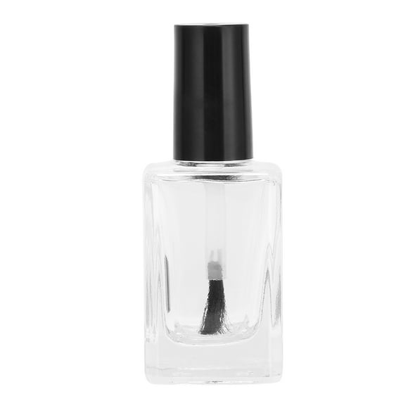Clear 10ml Nail Polish Bottle with Brush