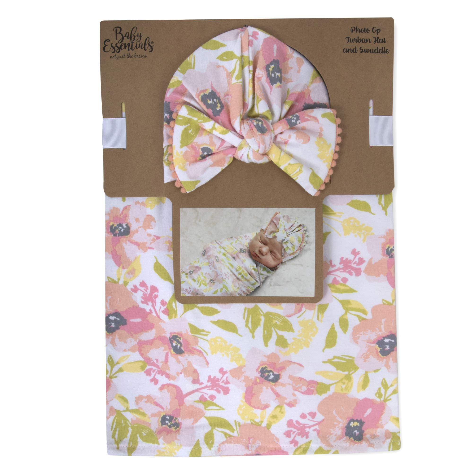 Baby essentials photo op headband hotsell and swaddle