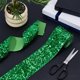 thumbnail image 4 of 4 yardas de cinta de terciopelo con lentejuelas verdes de 3 pulgadas de ancho, cinta de poliéster con lentejuelas para costura, ideal para manualidades, decoración de ropa y vestidos., 4 of 9
