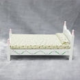 NIBOLOG 112 Miniature Bed Multiuse Cute Wood Miniature Bed Display
