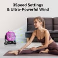 thumbnail image 2 of 30000mAh Portable Camping Fan, Rechargeable USB Tent Fan with LED Light & Hooks, Battery Personal Turbo for Travel Table Camping Gear, 2 of 7