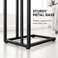 Modern Contemporary C-shaped Accent Table, Side Table with Solid Black ...