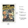 thumbnail image 2 of City That Never Sleeps - Starring Gig Young and Mala Powers - Vintage Film Noir Movie Poster c.1953 - Master Art Print 10in x 14in, 2 of 4