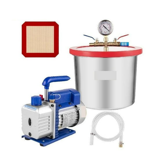 Vacuum Pump,4CFM 1/3HP HVAC Refrigerant Vacuum Pump Refrigeration With Vacuum Chamber Degassing Kit For Household Air Conditioning ,Widely Use