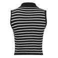 thumbnail image 5 of Product Category Camisoles & Tanks - Women's Neck Sleeveless Knit Ribbed Fitted Casual Crop Tank Top, 5 of 5