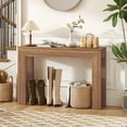 thumbnail image 2 of HOMCOM 47" Console Table, Modern Narrow Sofa Table for Living Room, Entryway, Hallway, Walnut, 2 of 9