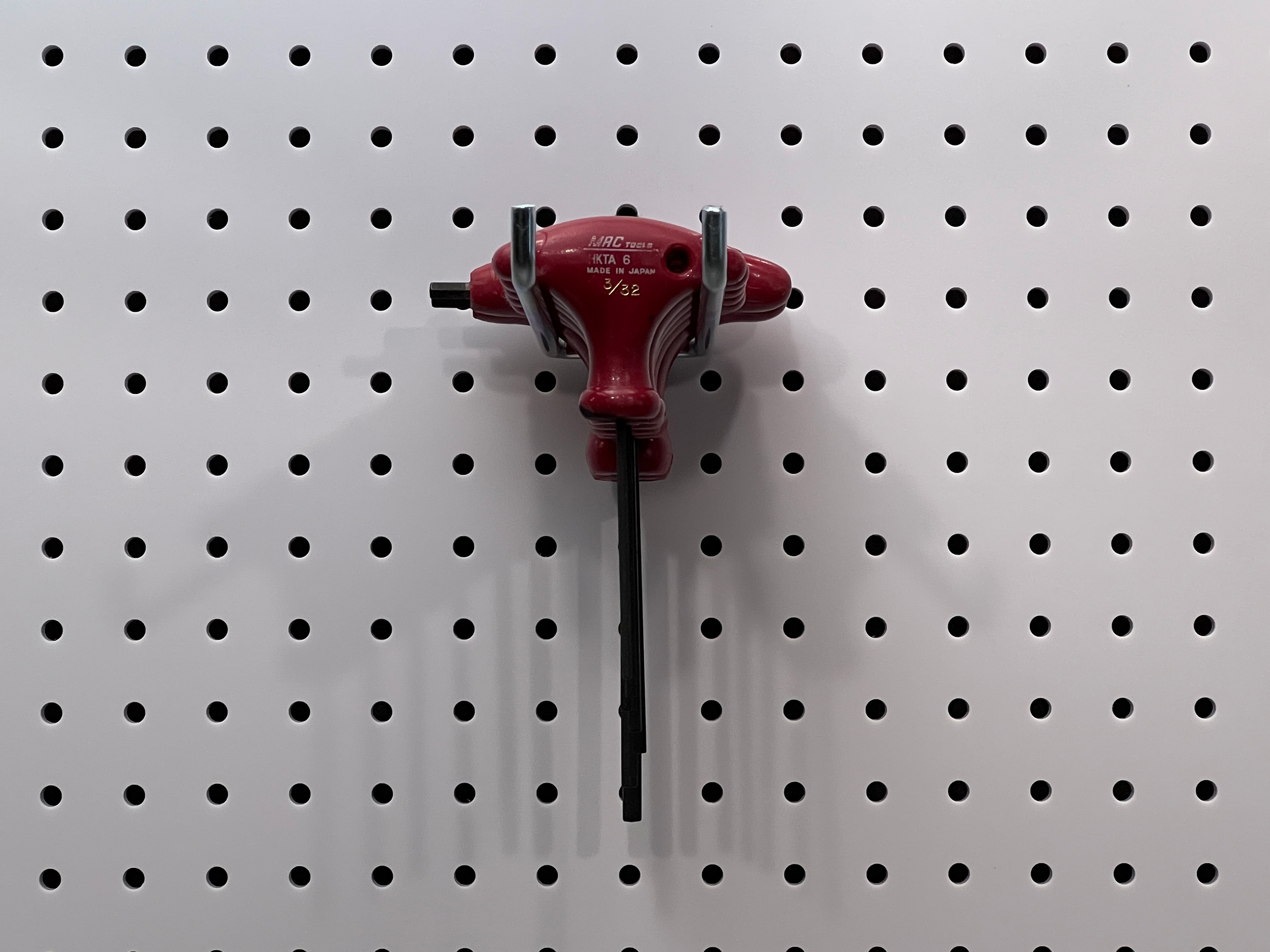 Triton Products 8-1/4 inch Double Rod Steel Pegboard Hook, 80-Degree Bend, 5pk