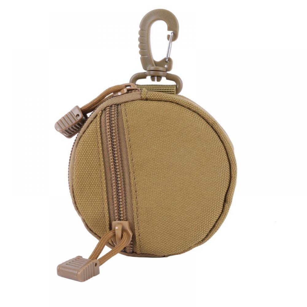 Tactical Earphone Key Bag Small Molle Pouch Utility EDC Sports Round Coin Purse 