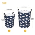 thumbnail image 4 of KLL Cute Sheep 1 Waterproof Foldable Laundry Hamper Bucket with Handles for Storage Bin,Kids Room,Home Organizer (Small ), 4 of 7