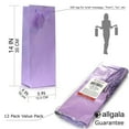 thumbnail image 2 of Allgala 12PK Value Premium Solid Color Paper Gift Bags (Wine-Lavender-GP50146), 2 of 2