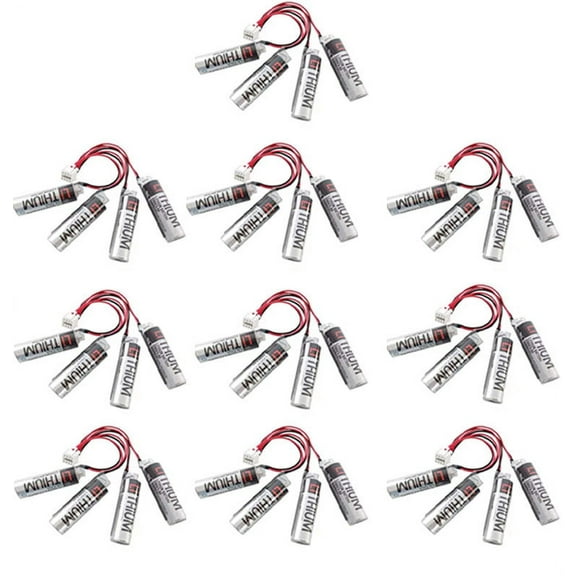 10 PCS ER6V/3.6V Battery Pack for Yaskawa HW0470360-A Motoman Robot  Plug