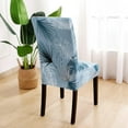 thumbnail image 6 of Dining Room Chair Covers Set of 6,Printed Pattern Parsons Chair Slipcovers Removable Washable Kitchen Seat Dining Chairs Protector Cover for Home or Party, 6 of 6