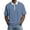 Light Blue, variant on BVnarty Men's Summer Waffle Knit Raglan Short Sleeve Zip Lapel Top Relaxed Fit Casual Outdoor Street Daily Fashion Tee Black M