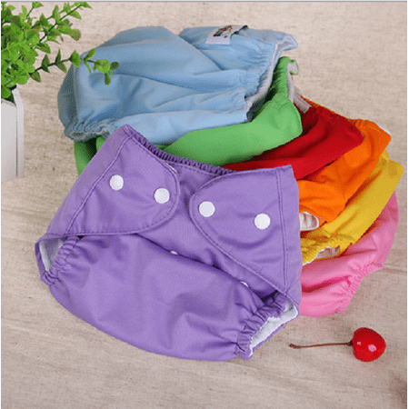 6Pack Reuseable Washable Adjustable One Size Baby Pocket Cloth Diapers Nappy Random