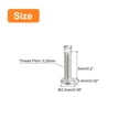 thumbnail image 2 of Unique Bargains M1.2x0.25x5mm 50Pack Metal Flat Round Head Screws Phillips Drive Machine Bolt, 2 of 5