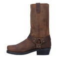 thumbnail image 3 of Dingo Mens Dean Harness Square Toe Pull On Motorcycle Cowboy  Mid Calf Boot, 3 of 7