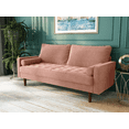 thumbnail image 2 of Koby Home Sectional Sofa Velvet Couch 70" Sleeper Sofas Couches for Living Room Rose Pink, 2 of 9