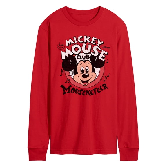 Disney - Mickey Mouse Club Member - Men's Long Sleeve Graphic T-Shirt