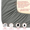 thumbnail image 3 of Lorviah Deep Pocket Fitted Sheet Only - Premium 1800 Collection - Ultra Soft, Hypoallergenic - Dark Grey, Twin Size, 3 of 5