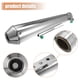 thumbnail image 5 of Tubo de escape de motocicleta Unique Bargains 1,42'' entrada silenciador Tono cromado de Acero inoxidable, 5 of 7
