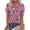 Floral Black Multi, variant on Summer Blouses for Women Dressy Casual Fashion Spring Tops Floral Boho V Neck Puff Short Sleeve Top Shirts