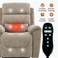 thumbnail image 5 of Sesslife Power Lift Recliner Chair for Elderly, Lift Chair Recliners with Massage and Heat, Modern Reclining Mechanism Electric Sofa with 2 Cup Holders and Side Pockets for Living Room, Khaki, 5 of 8