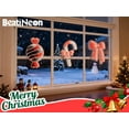 thumbnail image 3 of Beatineon 3-Piece Double Sided Christmas Infinity Light Set, Bow Cane Candy Shapes with Mirror Effect, Indoor Decor for Wall Window, Steady Red White Light, 3 of 11