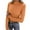Orange, variant on Bovxnpu Women Long Sleeve Shirts Basic Tee Casual T-Shirt Women's Rib Knit Turtleneck Long Sleeve Thermal Layering Casual Tops