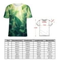 thumbnail image 2 of Palm Print Women T-Shirt Classic O Neck T-Shirts Short-Sleeve Trendy Animal Print Design Tshirt Casual Clothing, 2 of 5