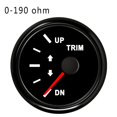 thumbnail image 1 of Car Boat Trim Gauge UP-DN For Inboard Outboard Engine 0-190ohm 167-10ohm With Red Backlight 12V 24V ,Wide Applicability, 1 of 7