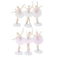 thumbnail image 2 of FELTECHELECTR 6 figuras de ballet para decoración de tartas de niña, de plástico, para niñas., 2 of 6