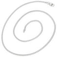 thumbnail image 2 of A&M 925 Sterling Silver 2mm Cuban Chain Necklace, 16–24 Inch, Lobster Clasp, Adult Unisex, 2 of 4