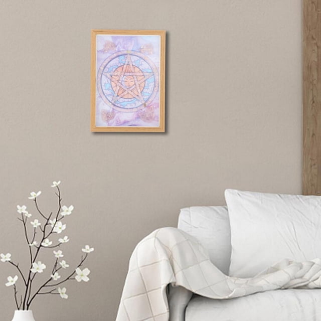 Espiritualidad Decoraciones vintage Meditación Oficina Regalo Adultos H Baoblaze Pintura de cristal