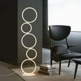 thumbnail image 6 of Lamp Depot Floor Lamp for Living Room, White Color Changing LED Lamp with Remote Control, RGB Mood Lighting for Bedrooms, Made of Aluminum and Silicone, 6 of 10
