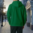 thumbnail image 3 of Basic Hoodies for Men 2025 Fall Winter Long Sleeve Button Hooded Sweatshirt with Pockets Pullover Hoody Mens Hoodies, 3 of 5