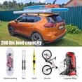 thumbnail image 6 of 1 Pair 200LBS Roof Rack Crossbar Adjustable Aliuminum Roof Rail Crossbar Retractable Baggage Luggage Carrier Top Roof Crossbar, 6 of 6