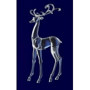 CC Christmas Decor Icy Crystal Decorative Christmas Standing Deer Figure 25.3"