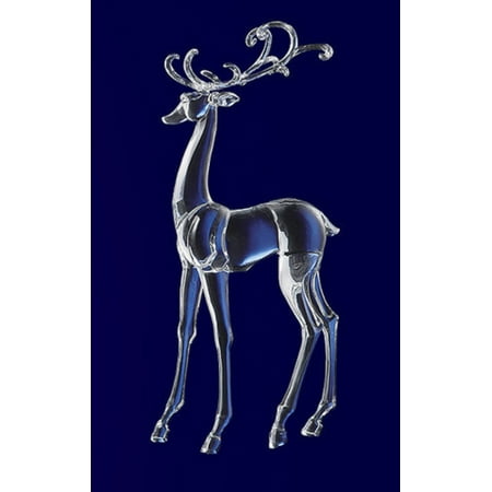 CC Christmas Decor Icy Crystal Decorative Christmas Standing Deer Figure 25.3"