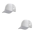 thumbnail image 1 of Minnieouse Patchworks Sport Gorra de béisbol para niñas Viseras de verano Gorras Ajustable Transpirable Malla de viaje Hip Hop Sombreros Gris Gris blanco 2piezas, 1 of 6