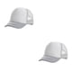 thumbnail image 3 of Gorra de béisbol Sonducket para niñas Viseras de verano Ajustable Transpirable Malla Gris blanco 2piezas, 3 of 6