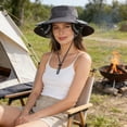 thumbnail image 4 of JZCHUNTOY Solar Fan Hat 1 Pack with 2 Detachable Fans, USB Rechargeable Long Battery Life Outdoor Sun Shade Cap, UV Protection Breathable Adjustable Cooling Hat for Hiking Camping Gardening, 4 of 6