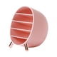 thumbnail image 2 of Organizador de maquillaje compacto con divisores extraíbles | Almacenamiento de escritorio con 5 compartimentos para paletas de sombras de ojos y cosméticos | Estuche de plástico blanco, rosa o rojo, 2 of 5
